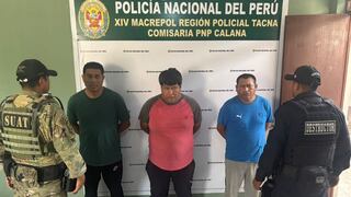 Tacna: Capturan a tres por tentativa de robo con uso de arma de fuego