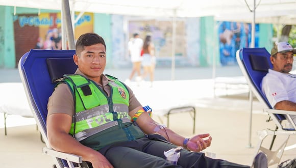 Exhortan a piuranos a donar sangre. Hoy continúa la campaña en el parque infantil Miguel Cortés de Piura