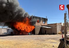 Puno: dantesco incendio consume vivienda usada como almacén clandestino en Santa Lucía