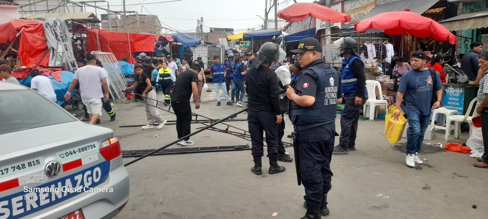 Operativo se ejecutó en la intersección de la avenida José María Eguren y el jirón Sinchi Roca.