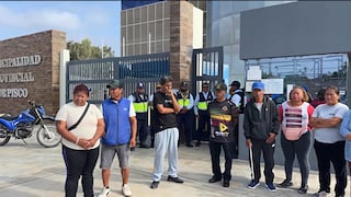 Pisco: trabajadores del centro poblado San Miguel protestan por retraso en el pago de sueldos