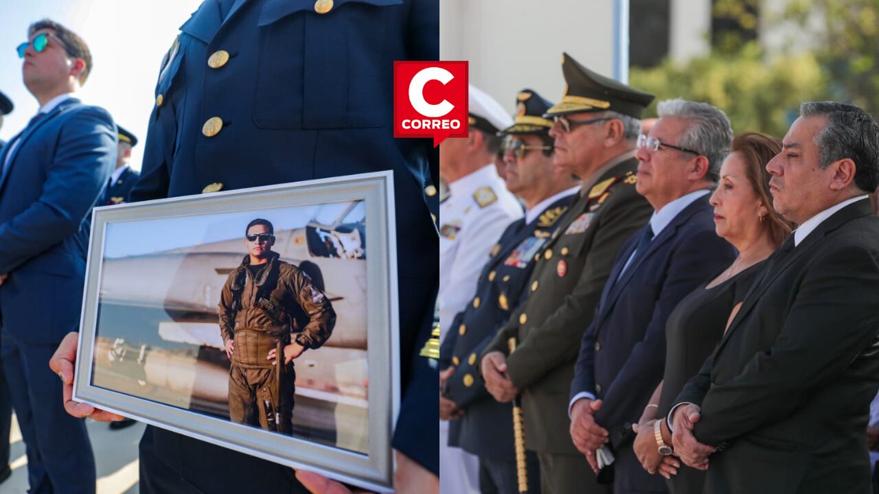 Homenaje póstumo al mayor FAP Ramiro Rondón Foto: PCM