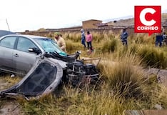 Junín: Choque frontal deja heridos en la Carretera Central