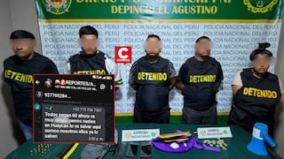 Rímac: PNP desarticuló banda ‘Los Fantasmas de Acho’ que extorsionaba a colectiveros con mini uzi