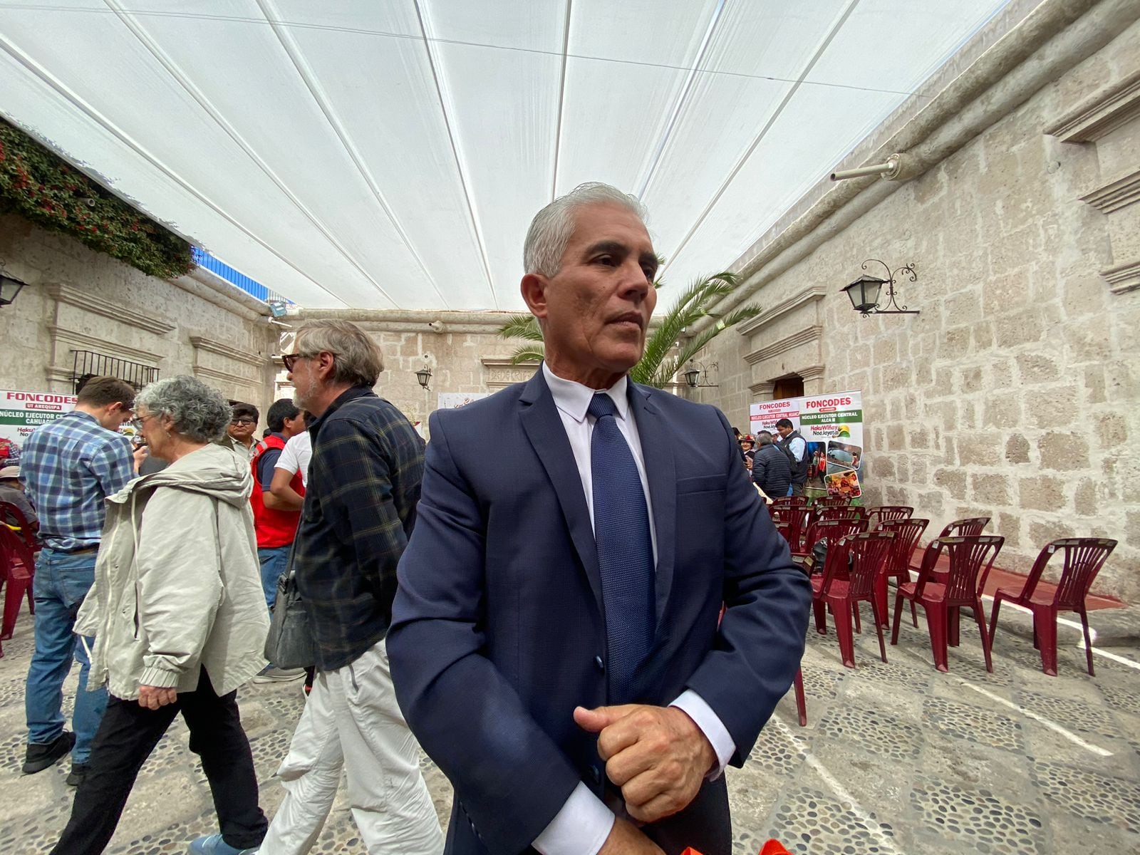 Alcalde de Yanahuara, Sergio Bolliger, anuncia recuperación urbana de la avenida Metropolitana. Foto: GEC.