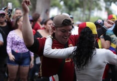 Venezolanos en Lima celebran captura de Nicolás Maduro y su esposa (GALERÍA)