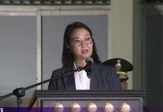 Keiko Fujimori participa en ceremonia por aniversario de unidad de operaciones especiales de la PNP