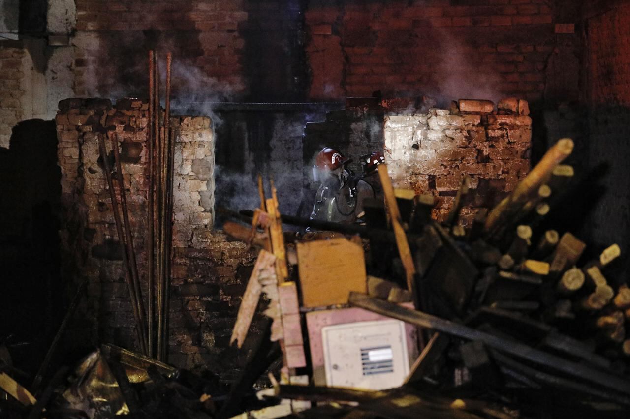 Un hombre murió calcinado tras un incendio. Foto: Joel Alonzo/GEC