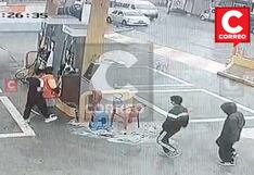 Huancayo: Menores armados roban grifo en 26 segundos