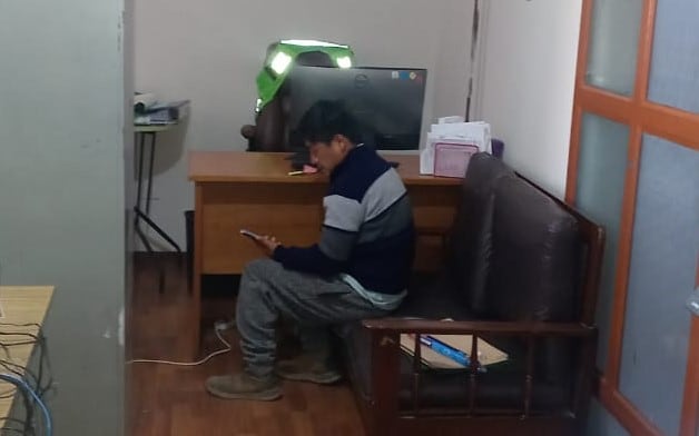 Pasajero fue llevado a la comisaría. Foto: difusión.