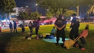 Trujillo: Retiran a extranjeros que dormían en el óvalo La Marina