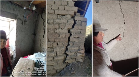 Ayacucho: sismo de magnitud 7.2 dejó 36 viviendas inhabitables en el distrito de Upahuacho