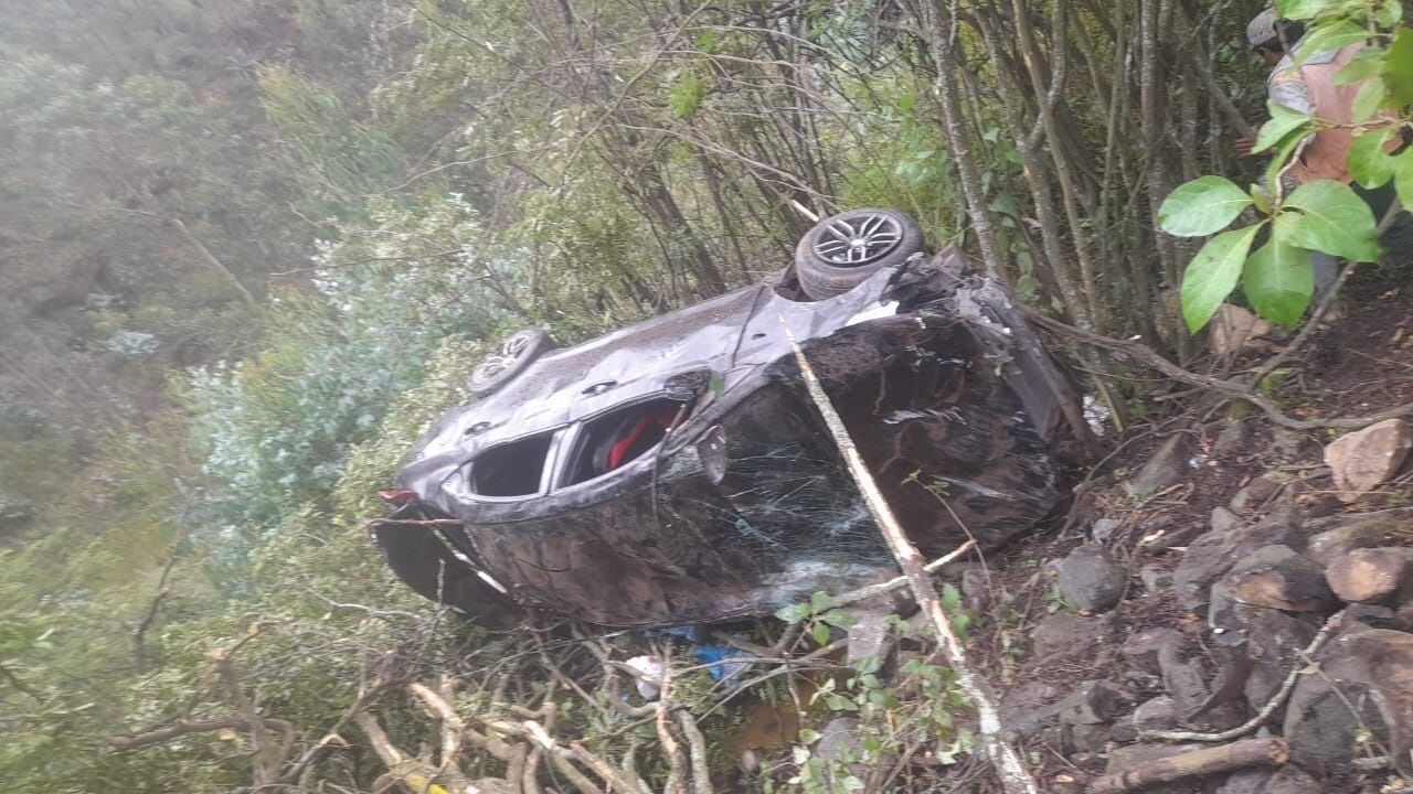 Accidente de tránsito se registró por el sector Casmiche, en la vía que une a las provincias de Trujillo-Otuzco.