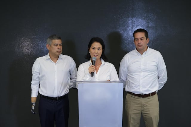 Keiko Fujimori pide ampliar horario de votación por mesas no instaladas (Fotos: Hugo Pérez /@photo.gec)