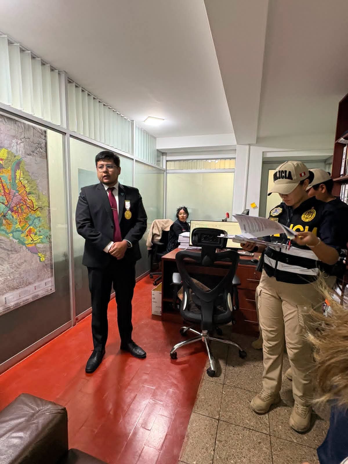 Fiscalía realiza diligencia en municipio de Arequipa por el presunto favorecimiento a la prostitución. Foto: Ministerio Público.