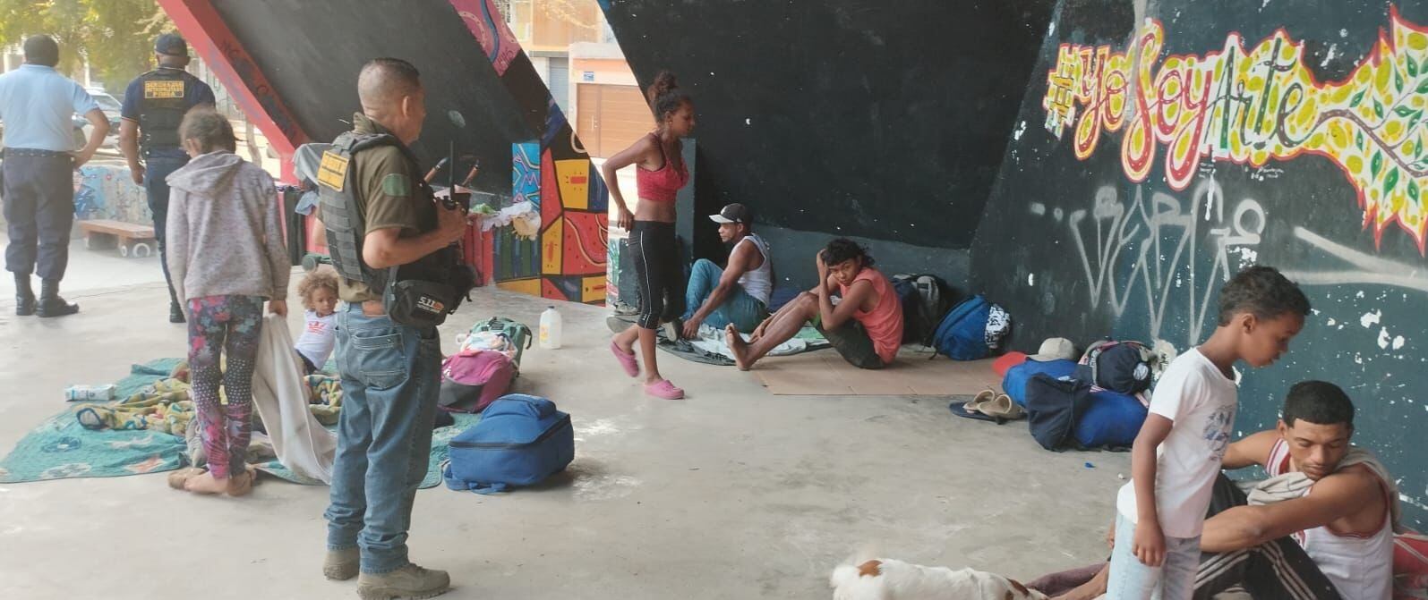 Personal del serenazgo retiró a extranjeros de la Concha Acústica del Parque Infantil