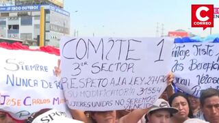 Independencia: Madres del Vaso de Leche protestan y enfrentan a la PNP en medio de caos vehicular