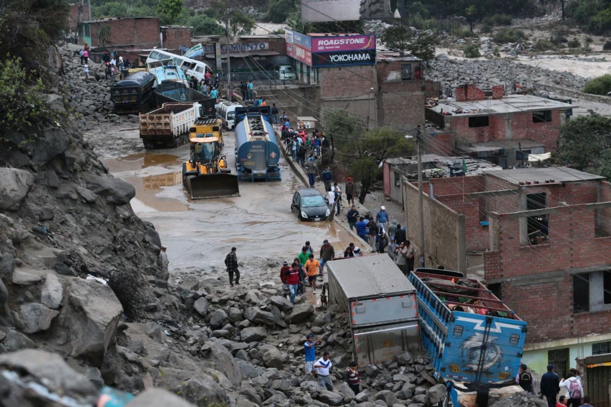 Ingemmet identifica 2.186 zonas críticas en Perú por riesgo de huaicos, lluvias e inundaciones