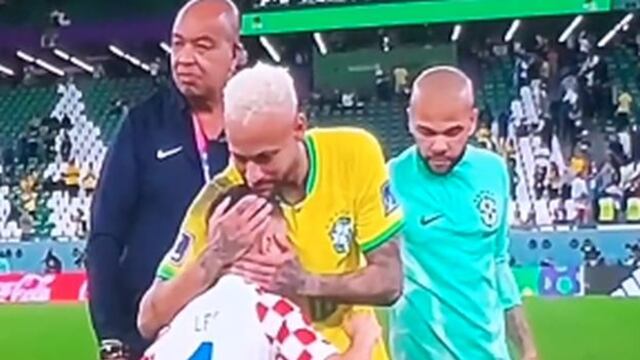Niño entró a la cancha para saludar y consolar a Neymar tras eliminación (VIDEO)