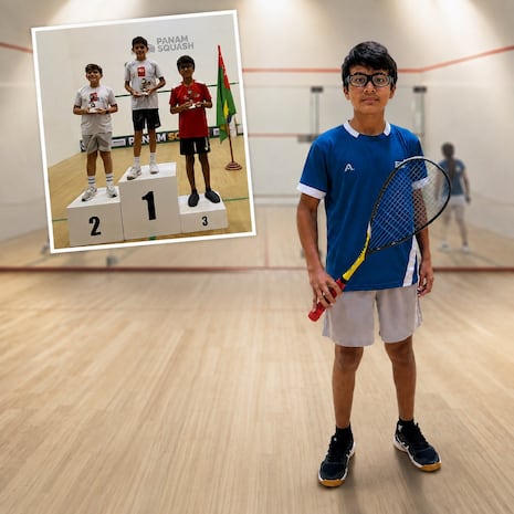 Trujillano Luis Thiago Carlos conquista el bronce en el Pan American Open Squash Championship de Colombia