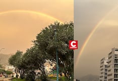 Arcoíris sorprendió a limeños tras ligera garúa y a pocos días del invierno