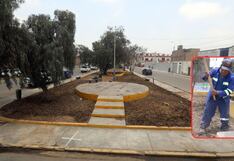 Realizan mejora de parque de “Los Gatos” de Trujillo