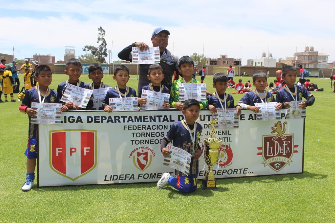 Los Tigres de Majes, subcampeón Sub-07 en Creciendo con el Fútbol en Arequipa. (Foto: Álvaro Figueroa/@photo.gec)