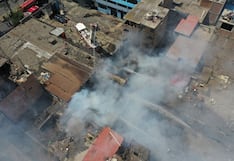 Bomberos controlan incendio en cruce de Huascarán y Raymondi, en La Victoria (GALERÍA)