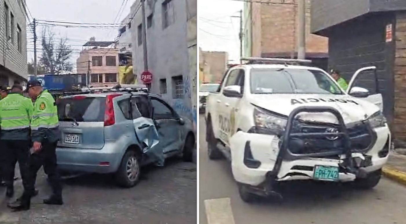 Camioneta de placa EPH-742 estaba destacada en la comisaría Central de Tacna. (Foto: Difusión)
