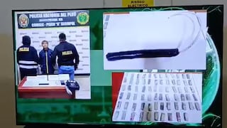 Pisco: sujetos son detenidos con explosivo, drogas, pistola y municiones