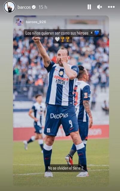 ¿Hernán Barcos manda indirecta a Universitario?