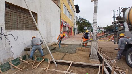 Trujillo: Inician el vaciado de concreto en cruce de avenidas España y Perú