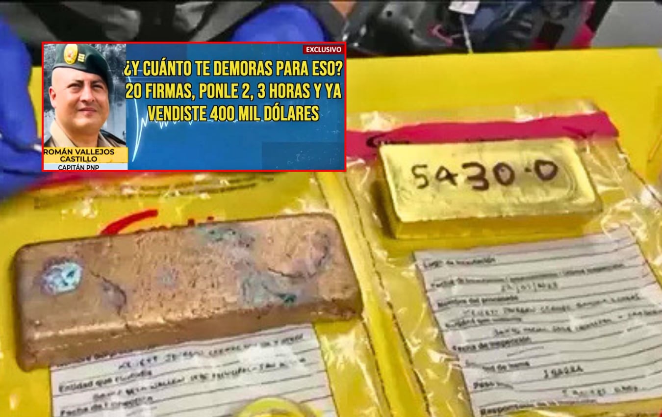 Capitán PNP investigado por “cambiazo de lingote de oro” rompe su silencio. Foto: Composición GEC.