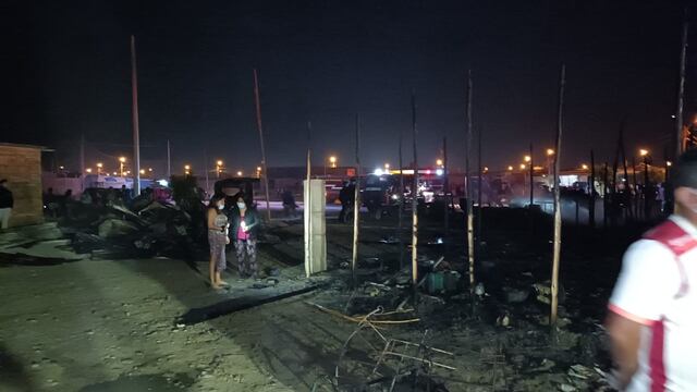 Dantesco incendio destruye nueve viviendas en Paita