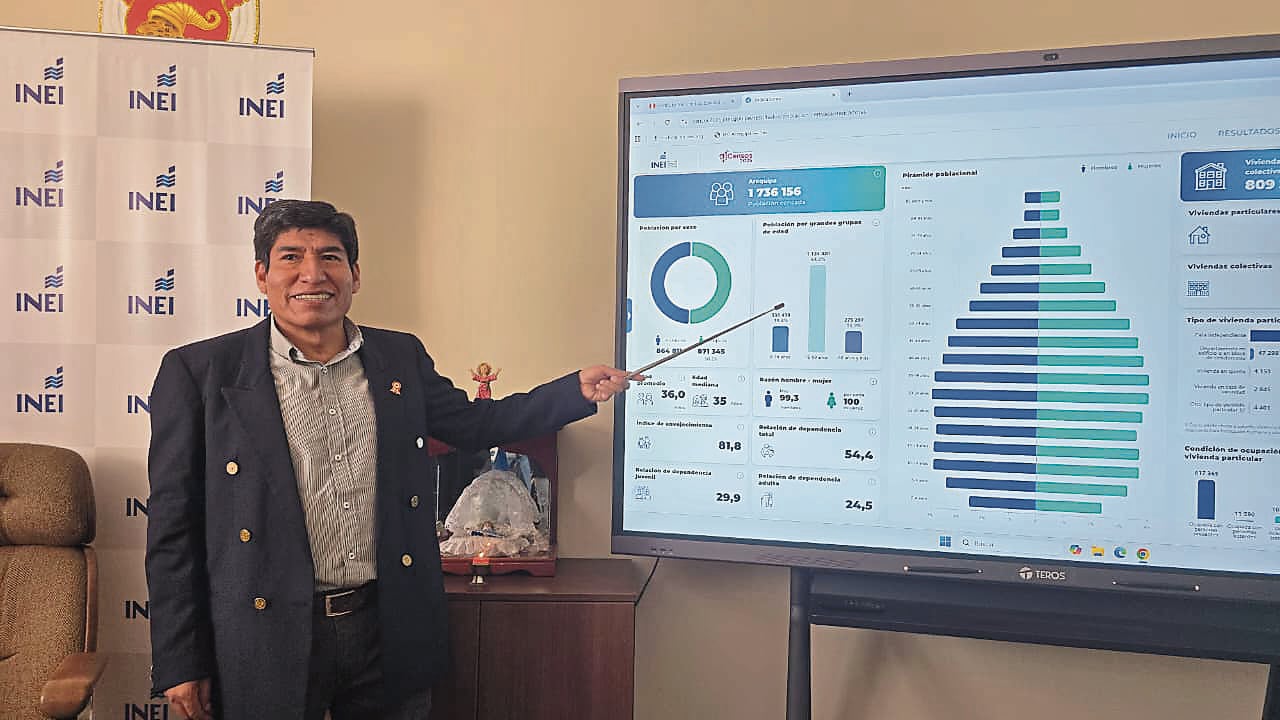 INEI hizo exposición de su trabajo en Arequipa. Foto: GEC.
