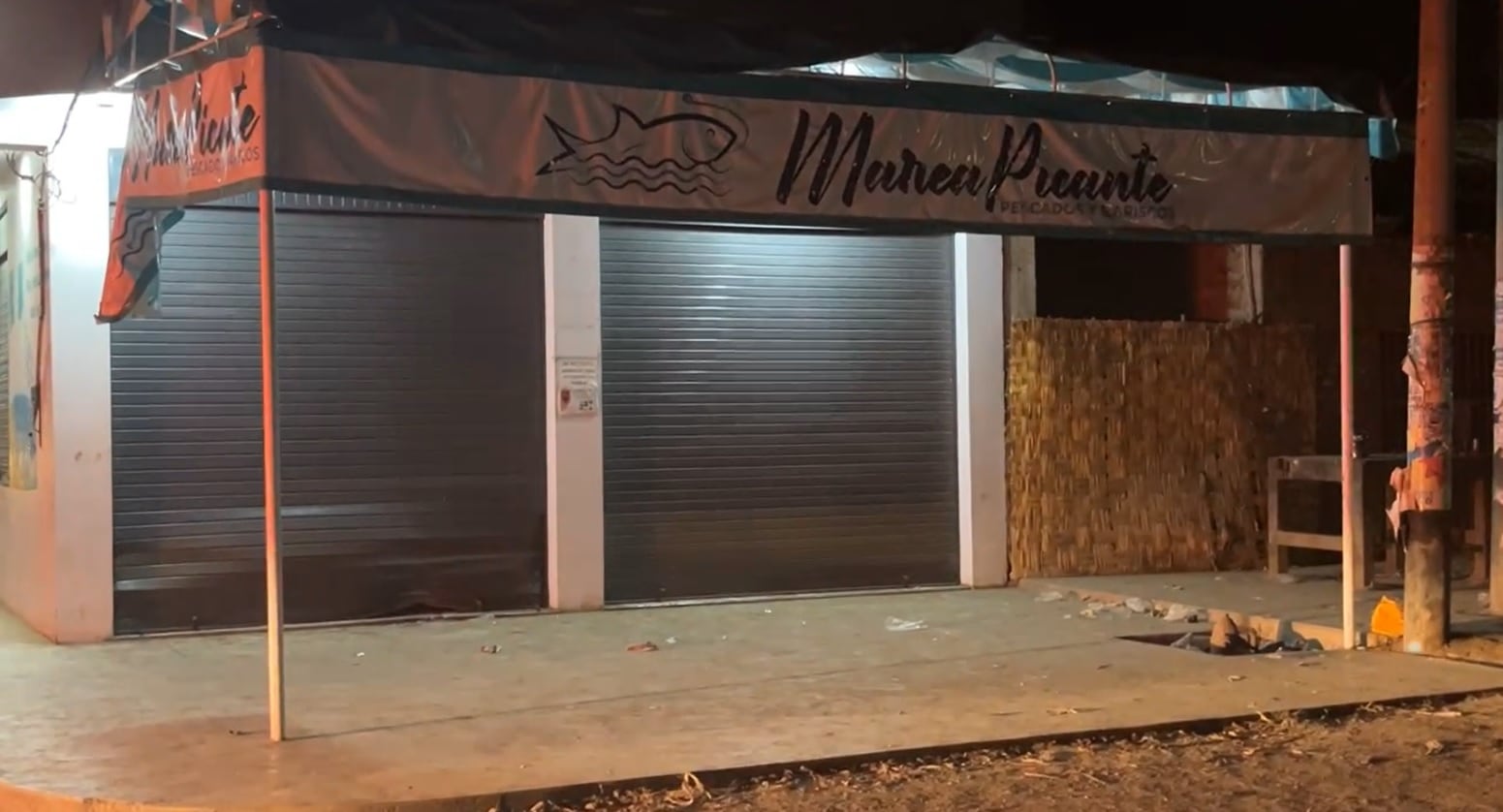 Extorsionadores atacaron negocio que se ubica en la cuadra 2 de la avenida Víctor Raúl. (Foto: Radio Ke Buena TV y Redes)