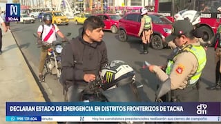 Tacna: Gobierno decreta estado de emergencia en distritos fronterizos por 60 días