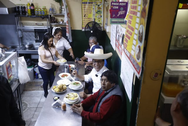 Roberto Sánchez en San Juan de Miraflores (Fotos: Jesús Saucedo/GEC)