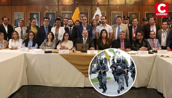 Parlamento de Ecuador respalda acciones de la Policías y las Fuerzas Armadas en medio de ola de violencia.