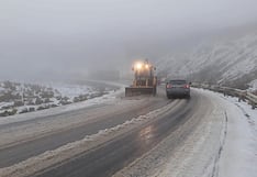 Carretera Central: Pase lento para transportistas en Ticlio por nevada