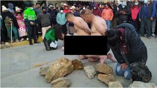 Población golpea y desnudan a mariachis porque se negaron a identificarse en Huancayo