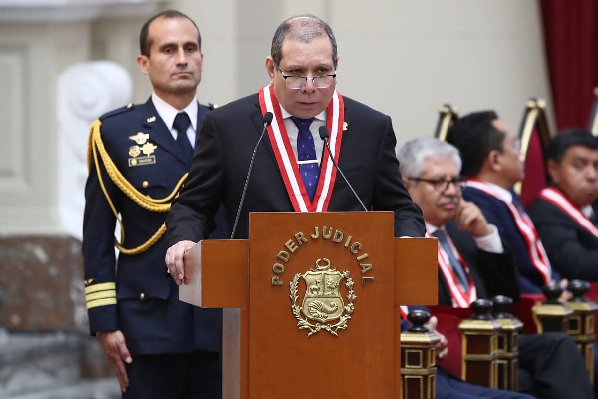 Javier Arévalo, presidente del Poder Judicial, exigió que el debate del Congreso incluya la opinión de su sector. (Foto: GEC)