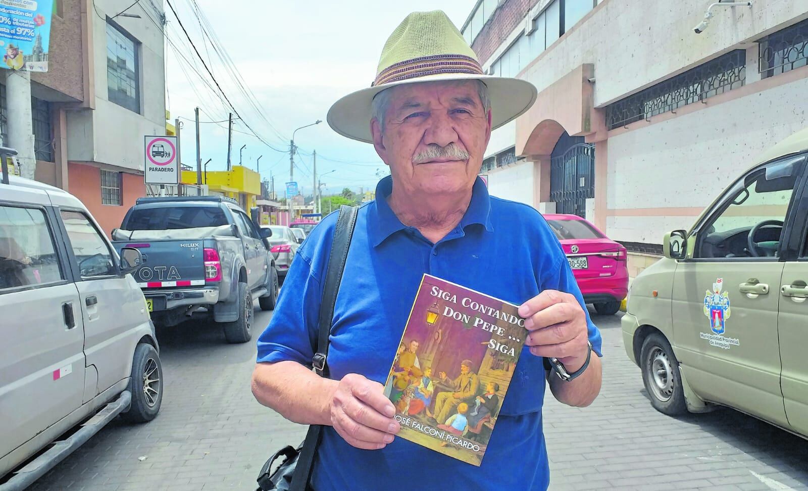 José Falconí Picardo, autor de libros, nacido en Chuquibamba (Condesuyos). Foto: Difusión.