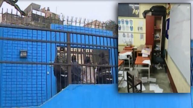 Delincuentes roban colegio por octava vez y se llevan hasta los útiles escolares (VIDEO)