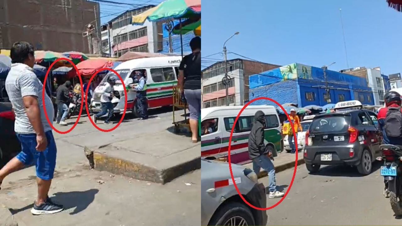 Hampones, con arma de fuego, huyeron en dos motocicletas.