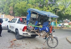 Piura: Choque entre camioneta y mototaxi deja a una joven herida en Castilla