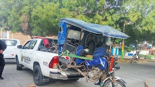 Piura: Choque entre camioneta y mototaxi deja a una joven herida en Castilla