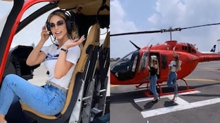 Sheyla Rojas da costoso paseo en helicóptero por su cumpleaños: “Vámonos” (VIDEO)