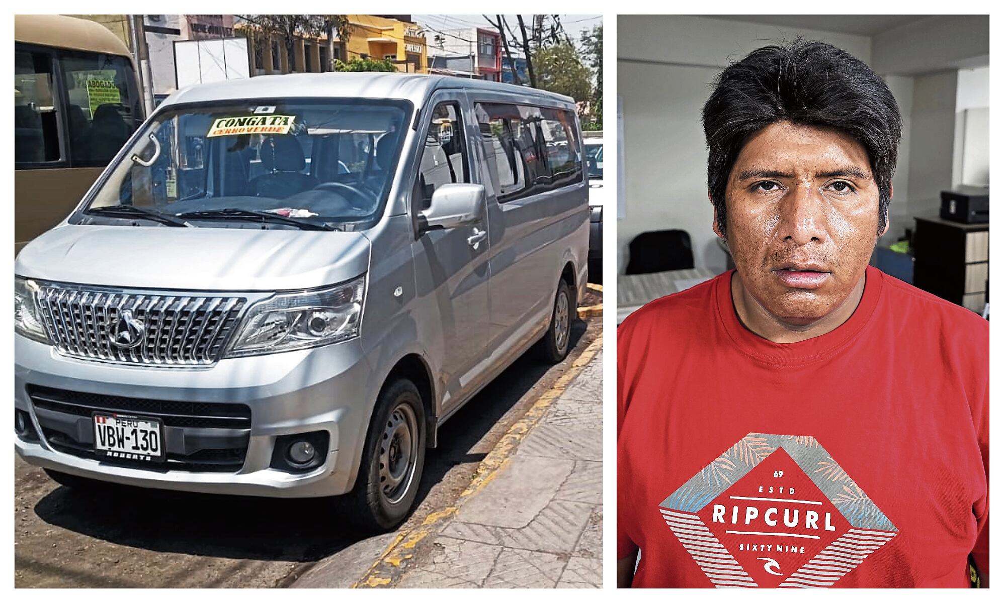 Intentó huir al notar a los policías, pero no lo logró. (Foto: GEC)