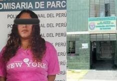 Ica: policía detiene a mujer por omisión a la asistencia familiar durante operativo en Parcona